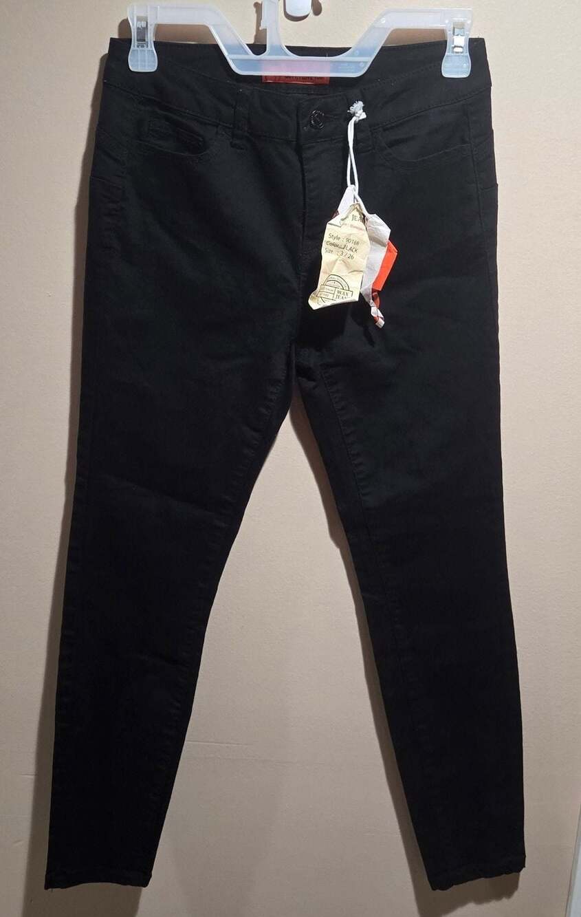 Women's Wax Jean Black Skinny Jeans Style 90168 Size 3 / 26 NWT